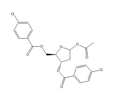 1-氧-乙酰基-2-脱氧-3,5-二对氯苯甲酰基-D-核糖