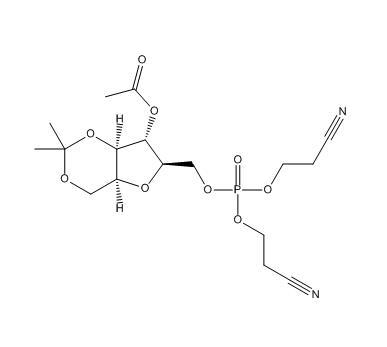 4-O-乙酰基-2,5-脱水-1,3-O-异丙亚基-6-[二(2-氰基乙基)磷酰]-D-山梨糖醇