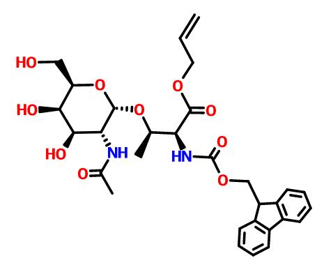 O- [2-乙酰氨基-2-脱氧-Α-D-吡喃半乳糖基] -N-FMOC-L-苏氨酸2-丙烯-1-基酯