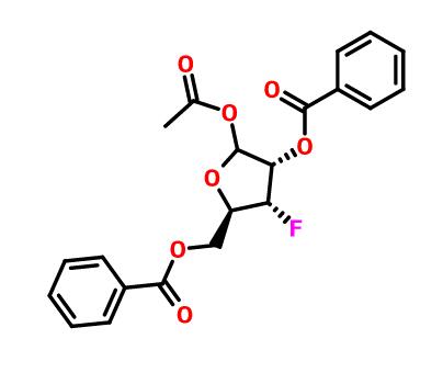 1-O-acetyl-2,5-di-O-benzoyl-3-fluoro-3-deoxy-α,β-D-ribofuranose