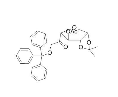 3-O-乙酰基-1,2-O-异亚丙基-6-O-三苯甲基-B-L-阿拉伯 - 吡喃糖-9-酮糖