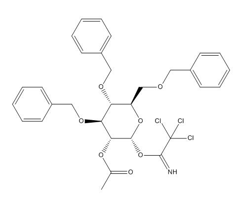 3,4,6-三-O-(苯基甲基)-ALPHA-D-吡喃葡萄糖 2-乙酸酯 1-(2,2,2-三氯亚氨乙酸酯)