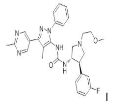 1-((3S,4R)-4-(3-fluorophenyl)-1-(2-methoxyethyl)pyrrolidin-3-yl)-3-(4-methyl-3-(2-methylpyrimidin-5-