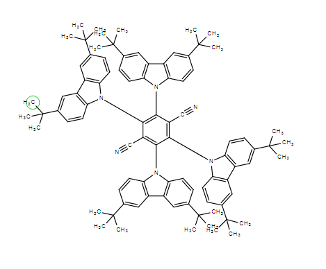 2153433-46-4,2,3,5,6-四(3,6-二叔丁基-9-咔唑基)-对苯二腈