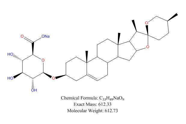 薯蓣皂苷元-3-O-β-D-葡萄糖醛酸钠盐