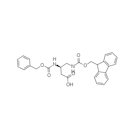 (3R)-3-{[(benzyloxy)carbonyl]amino}-4-({[(9H-fluoren-9-yl)methoxy]carbonyl}amino)butanoic acid