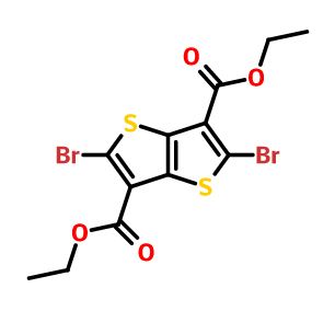 二乙基 2,5-二溴噻吩并[3,2-B]噻吩-3,6-二甲酯