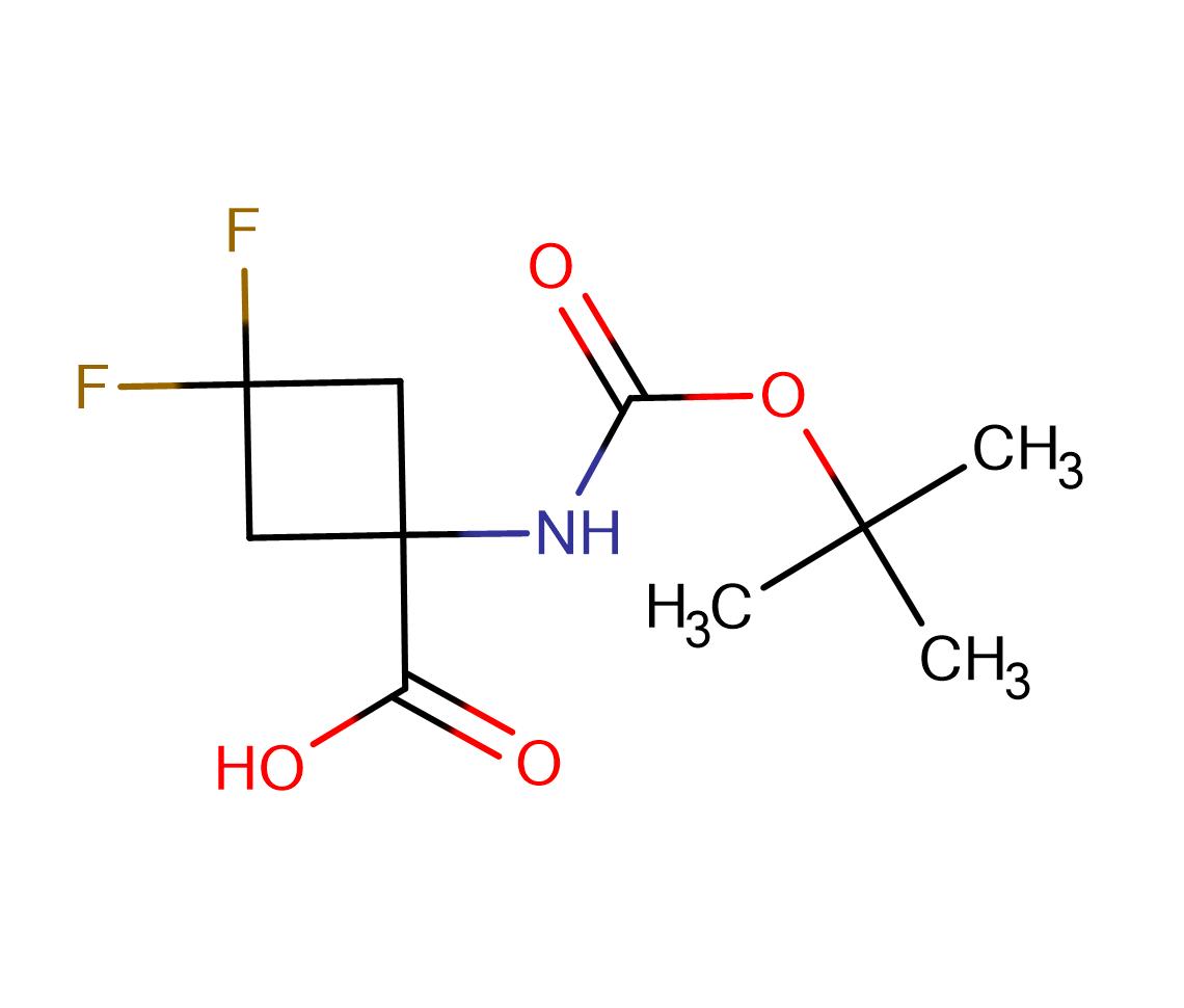 CAS#1363380-83-9 1-(Boc-amino)-3,3-difluorocyclobutane-carboxylic acid MFCD22415254 .png
