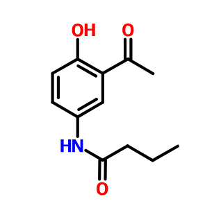 2-乙酰基-4-丁酰胺基苯酚