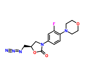 168828-84-0；(R)-5-(叠氮甲基)-3-[3-氟-4-(4-吗啉基)苯基]-2-唑烷酮