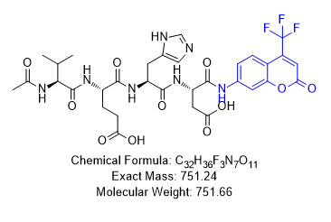 Ac-Val-Glu-His-Asp-AFC