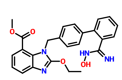 1-[(2'-(羟基脒基)[1,1-联苯基]-4-基)甲基]-2-乙氧基-1H-苯并咪唑-7-甲酸甲酯