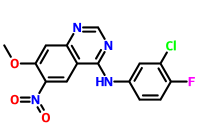 N-(3-氯-4-氟苯基)-7-甲氧基-6-硝基喹唑啉-4-胺