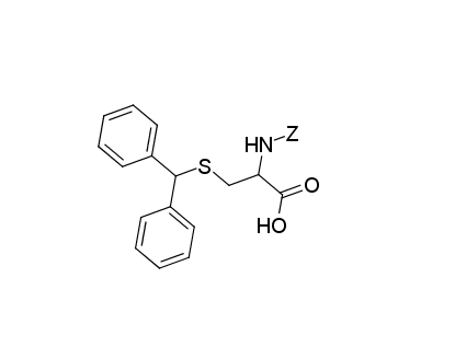 2-{[(benzyloxy)carbonyl]amino}-3-[(diphenylmethyl)sulfanyl]propanoic acid