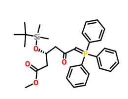 (3R)-叔丁基二甲硅氧基-5-氧代-6-三苯基膦烯己酸甲酯