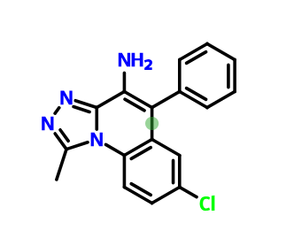 7-CHLORO-1-METHYL-5-PHENYL-[1,2,4]TRIAZOLO[4,3-A]QUINOLIN-4-AMINE