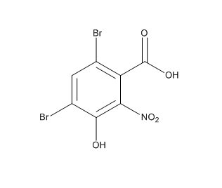 Benzoic acid, 4,6-dibromo-3-hydroxy-2-nitro-