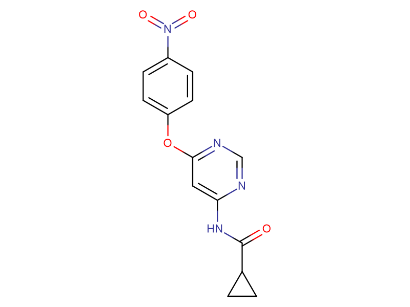 N-(6-(4-nitrophenoxy)pyriMidin-4-yl)cyclopropanecarboxaMide