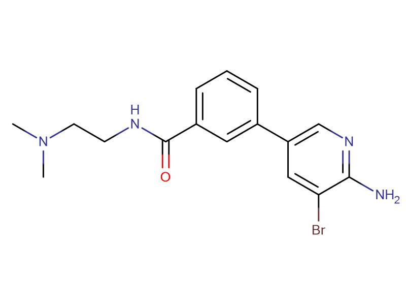 Benzamide, 3-(6-amino-5-bromo-3-pyridinyl)-N-[2-(dimethylamino)ethyl]
