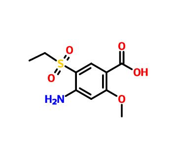 4-氨基-5-(乙基磺酰基)-2-甲氧基苯甲酸; 阿米酸