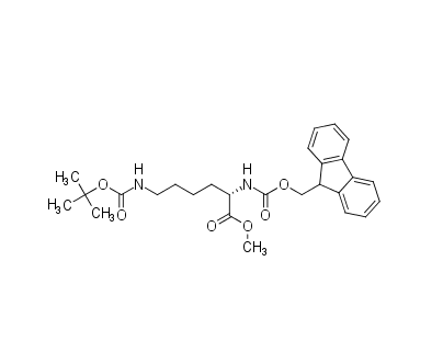 methyl (2S)-6-{[(tert-butoxy)carbonyl]amino}-2-({[(9H-fluoren-9-yl)methoxy]carbonyl}amino)hexanoate