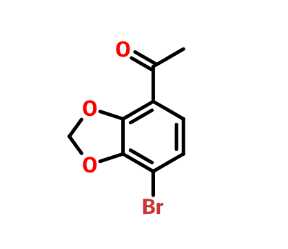 1-(7-溴苯并[d][1,3]二氧杂环戊烯-4-基)乙-1-酮