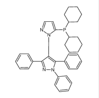 5-(二环己基膦基)-1',3',5'-三苯基-[1,4']-联-1H-吡唑