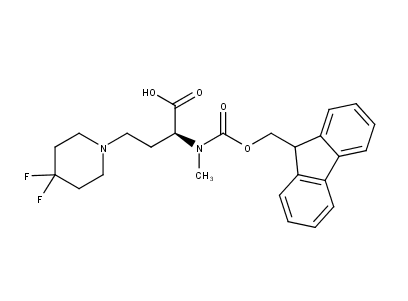 (2S)-4-(4,4-difluoropiperidin-1-yl)-2-({[(9H-fluoren-9-yl)methoxy]carbonyl}(methyl)amino)butanoic acid