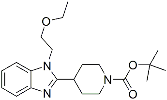 tert-butyl 4-(1-(2-ethoxyethyl)-1H-benzo[d]imidazol-2-yl)piperidine-1-carboxylate