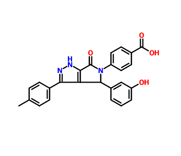 4-[4,6-二氢-4-(3-羟基苯基)-3-(4-甲基苯基)-6-氧代吡咯并[3,4-C]吡唑-5(1H)-基]苯甲酸