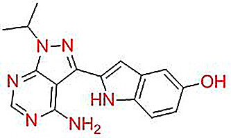 2-(4-氨基-1-异丙基-1H-吡唑并[3,4-D]嘧啶-3-基)-1H-吲哚-5-醇