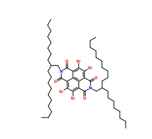 N,N'-二-(2-辛基十二烷基)-2,3,6,7-四溴-1,4,5,8-萘四羧酸二酰胺