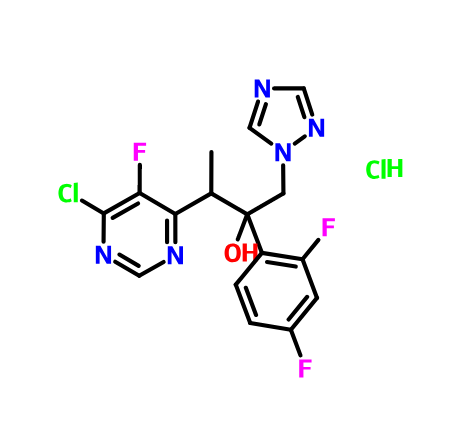 3-(6-氯-5-氟嘧啶-4-基)-2-(2,4-二氟苯基)-1-(1H-1,2,4-三唑-1-基)-2-丁醇盐酸盐