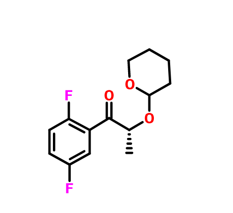 (2R)-2',5'-difluoro-2-(3,4,5,6-tetrahydro-2H-pyran-2-yloxy)-propiophenone