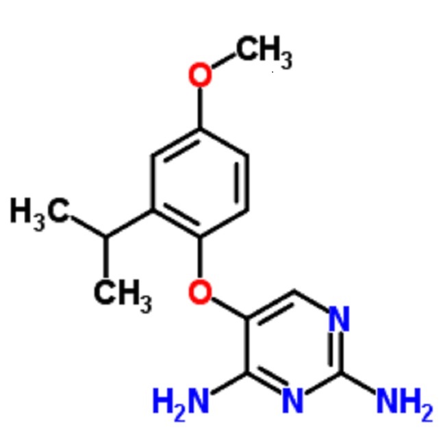 5-（2-异丙基-4-甲氧基-苯酚）-嘧啶-2,4-二胺