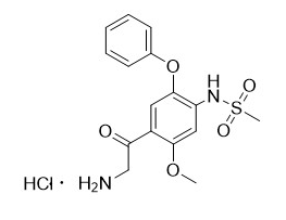 2-氨基-1-（2-甲氧基-4-甲磺酰胺基-5-苯氧基）苯基乙酮盐酸盐