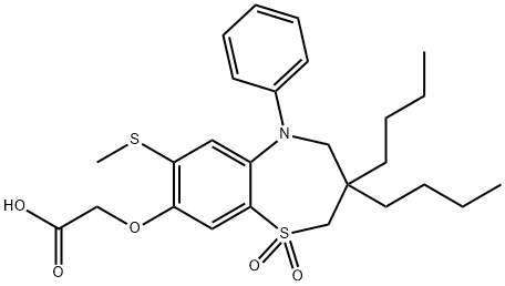 2-((3,3-dibutyl-7-(methylthio)-1,1-dioxido-5-phenyl-2,3,4,5-tetrahydrobenzo[b][1,4]thiazepin-8-yl)ox