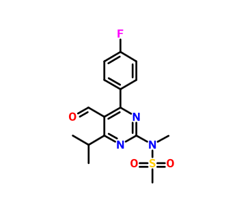 4-(4-氟苯基)-6-异丙基-2-[(N-甲基-N-甲磺酰)氨基]嘧啶-5-甲醛