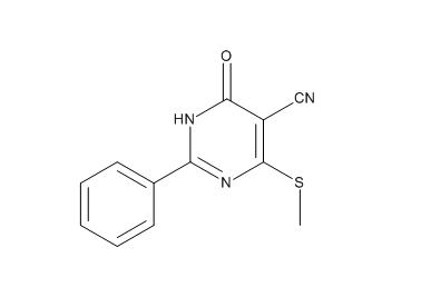 4-(methylthio)-6-oxo-2-phenyl-1,6-dihydropyrimidine-5-carbonitrile