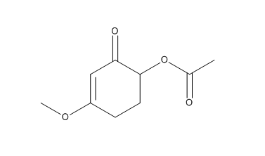 4-methoxy-2-oxocyclohex-3-en-1-yl acetate