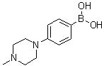 CAS 登录号：229009-40-9, 4-(4-甲基哌嗪基)苯硼酸