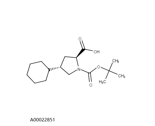 (2S,4S)-1-[(tert-butoxy)carbonyl]-4-cyclohexylpyrrolidine-2-carboxylic acid