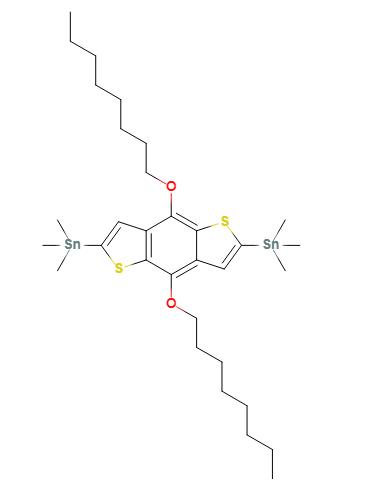 4,8-双(正辛氧基)-2,6-双(三甲基甲锡烷基)苯并[1,2-b:4,5-b ]二噻吩