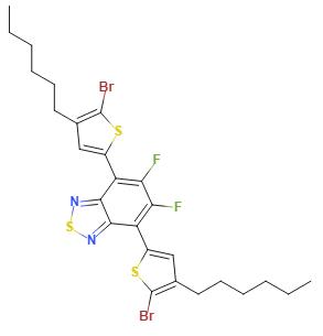 4,7-双(5-溴-4-己基噻吩-2-基)-5,6-二氟苯并[c] [1,2,5]噻二唑