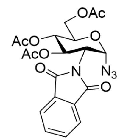 3,4,6-tri-O-acetyl-2-N-pthalimido-2-deoxy-α-D-glycopyranosyl azide