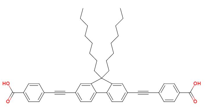 4,4'-((9,9-dioctyl-9H-fluorene-2,7-diyl)bis(ethyne-2,1-diyl))dibenzoic acid