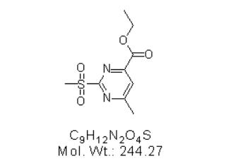 6-甲基-2-甲磺酸基-4-甲酸乙酯嘧啶