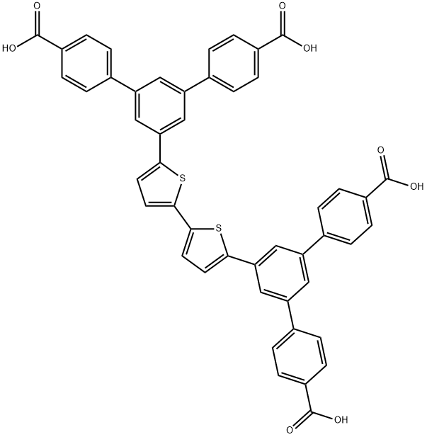 5',5''''-([2,2'-联噻吩]-5,5'-二基)双(([1,1':3',1''-三联苯]-4,4''-二羧酸))