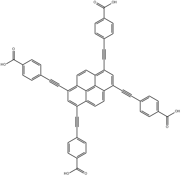 4,4',4'',4'''-(芘-1,3,6,8-四基四(乙炔-2,1-二基))四苯甲酸