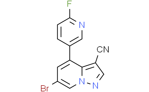 6-溴-4-(6-氟-3-吡啶)-吡唑并[1,5-A]吡啶-3-甲腈